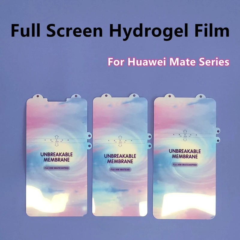 

1/2/3 шт. полное покрытие Гидрогелевая пленка для Huawei Mate30RS/30E Pro защита для экрана для Mate40 Pro/40RS изогнутая подходит ТПУ пленка не стекло