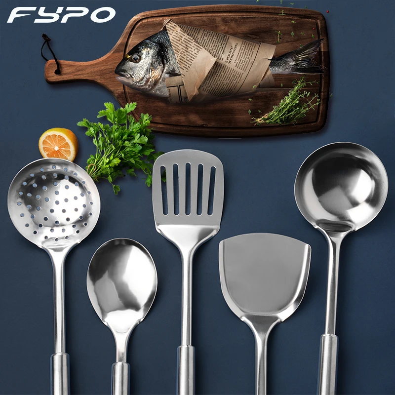 Кухонная утварь Fypo из нержавеющей стали кухонная лопатка ложка дуршлаг