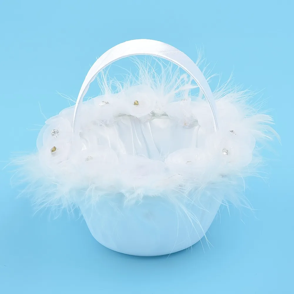 Свадебные принадлежности корзина для цветов Имитация лепестков праздничный