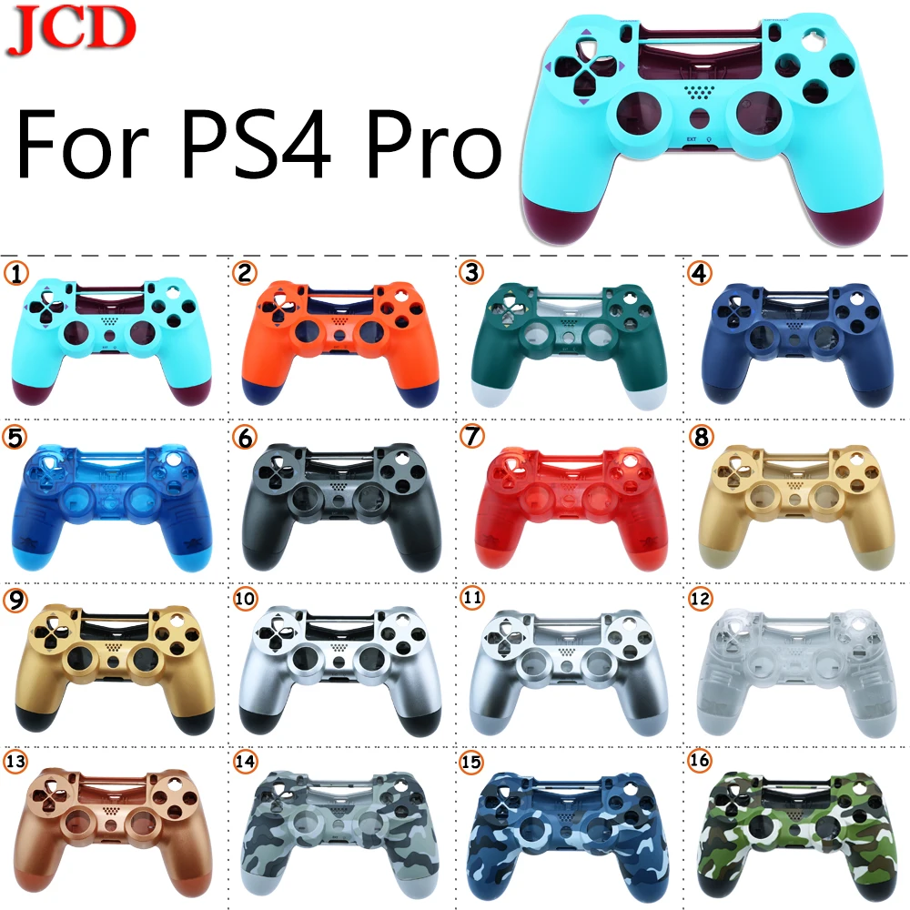 JCD DIY для sony PS4 Pro беспроводной контроллер пластик для JDS 040 Крышка передняя задняя Корпус чехол для sony Замена
