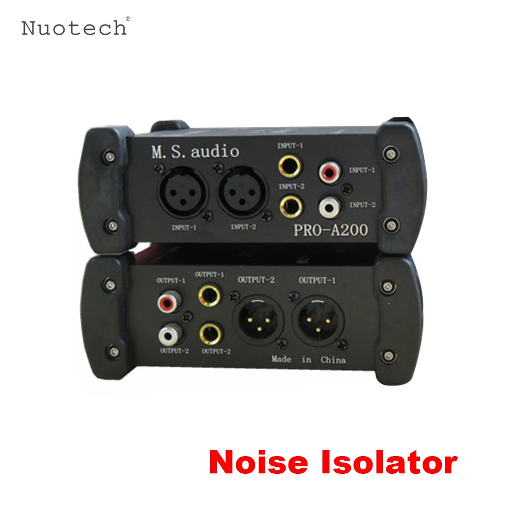 

Nuotech Audio Isolator Professional Signal Headphone Speaker Interference Sound Current Buzz Noise Canceller