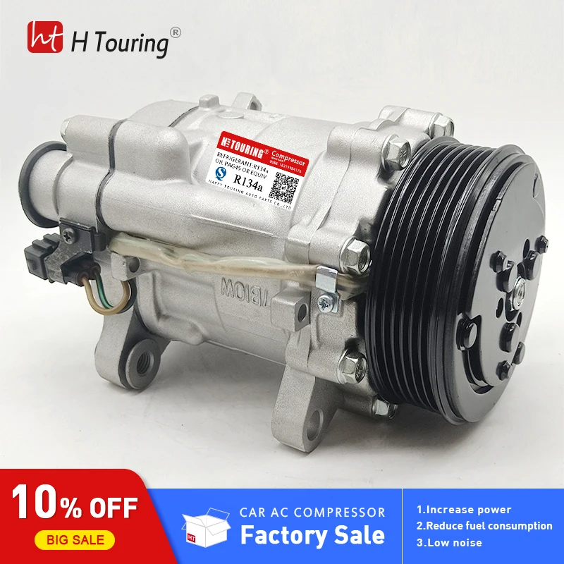 Компрессор переменного тока SD7B10 7B10 для Volkswagen Polo 6N0820803A 6N0820803AX DCP32007 8FK351128031 TSP0155057 7158