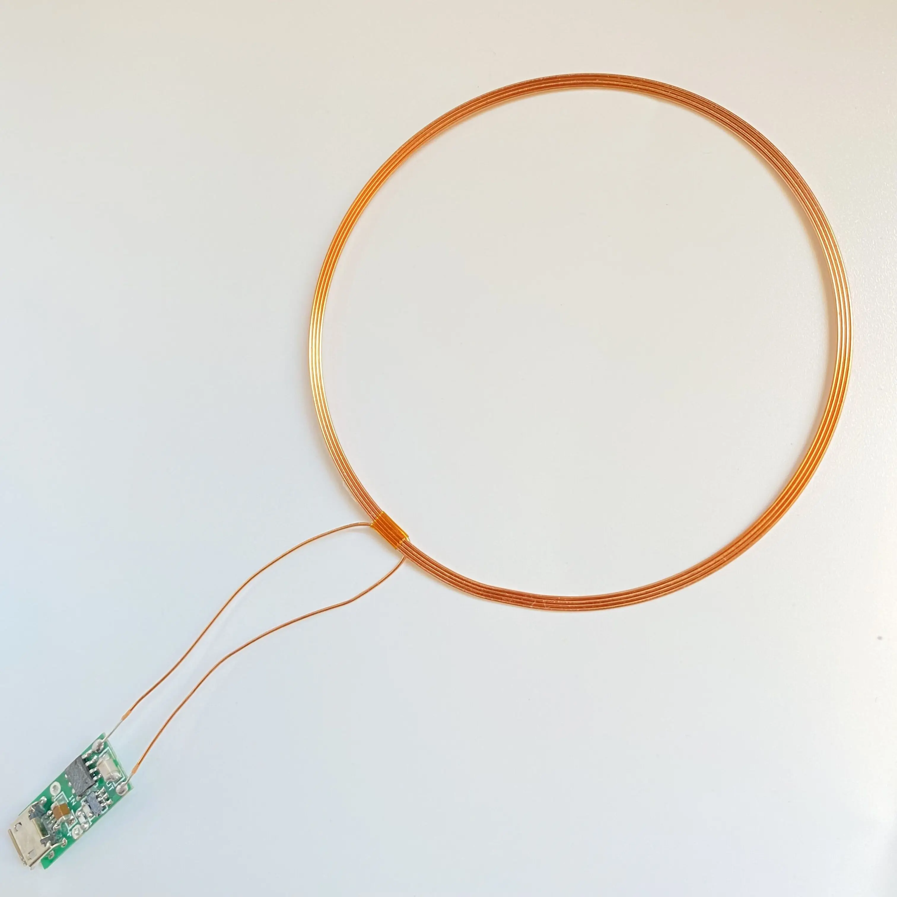 Taidacent USB Wireless Led Induction Coil Inductive Led Lamp Light Up Wireless Charger/Charging Module 50mm Long Distance