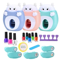 nail machine toy girl cute nail accessories nail polish set birthday gift children beauty box