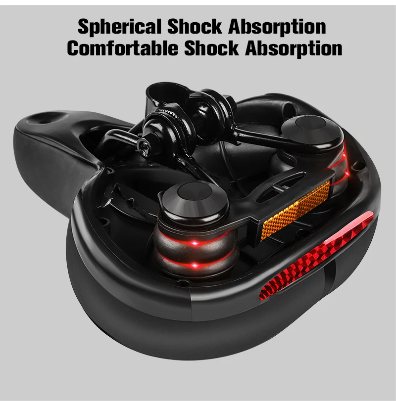 WEST BIKIMG утолщенное велосипедное седло цвета красный желтый светоотражающий