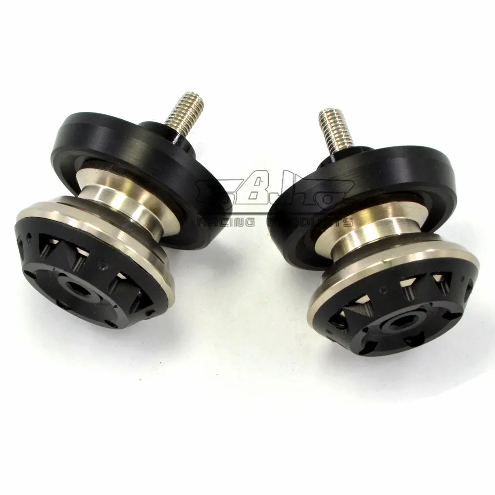 M6 Titanium Bobbins 6 мм M6 M8 10 мм маятник мотоцикл слайдерные катушки поворотный рычаг стенд бобины винты болты для Yamaha R3 R25 FZ8 YZFR1 R6 MT09 - Цвет: M6 Titanium Bobbins