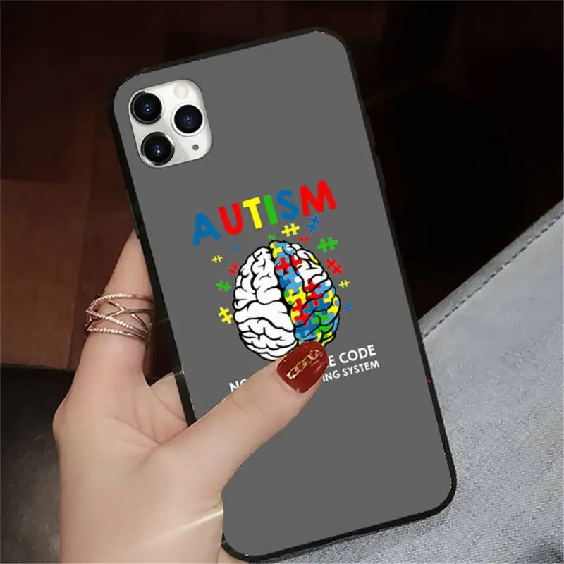 

Puzzle Autism Awareness Phone Cases for iPhone 11 12 pro XS MAX 8 7 6 6S Plus X 5S SE 2020 XR