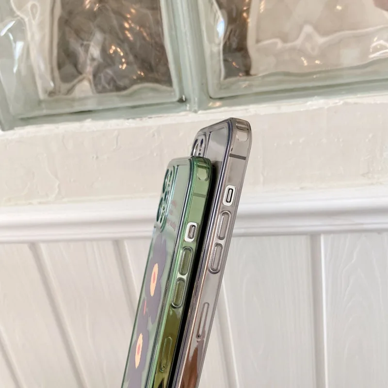 

Art Retro Oil Painting Daisy Flower Phone Case For iPhone 12 11 Pro Max X Xs Max Xr 7 8 Puls SE 2020 Cases Clear Soft TPU Cover