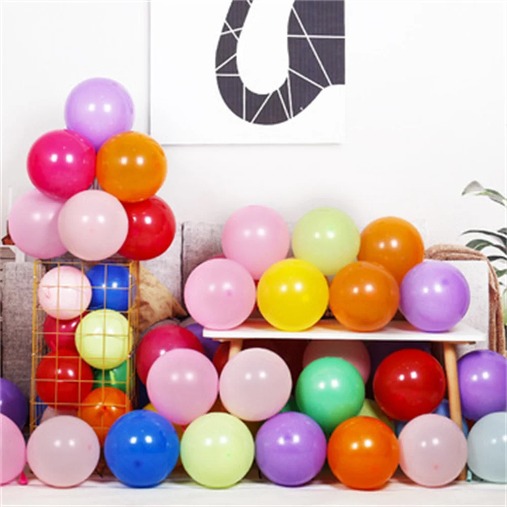 

15pcs 10inch Oval Balloons Multi Colors Latex Balloons Matte Colors Balloons Birthday Party Decor Wedding Decoration Inflatable