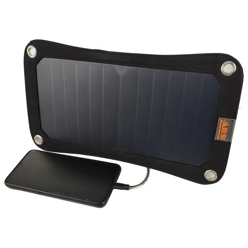 7w solar mobile phone charger outdoor emergency portable 5v usb flexible solar panel charger solar cell 317178mm free global shipping