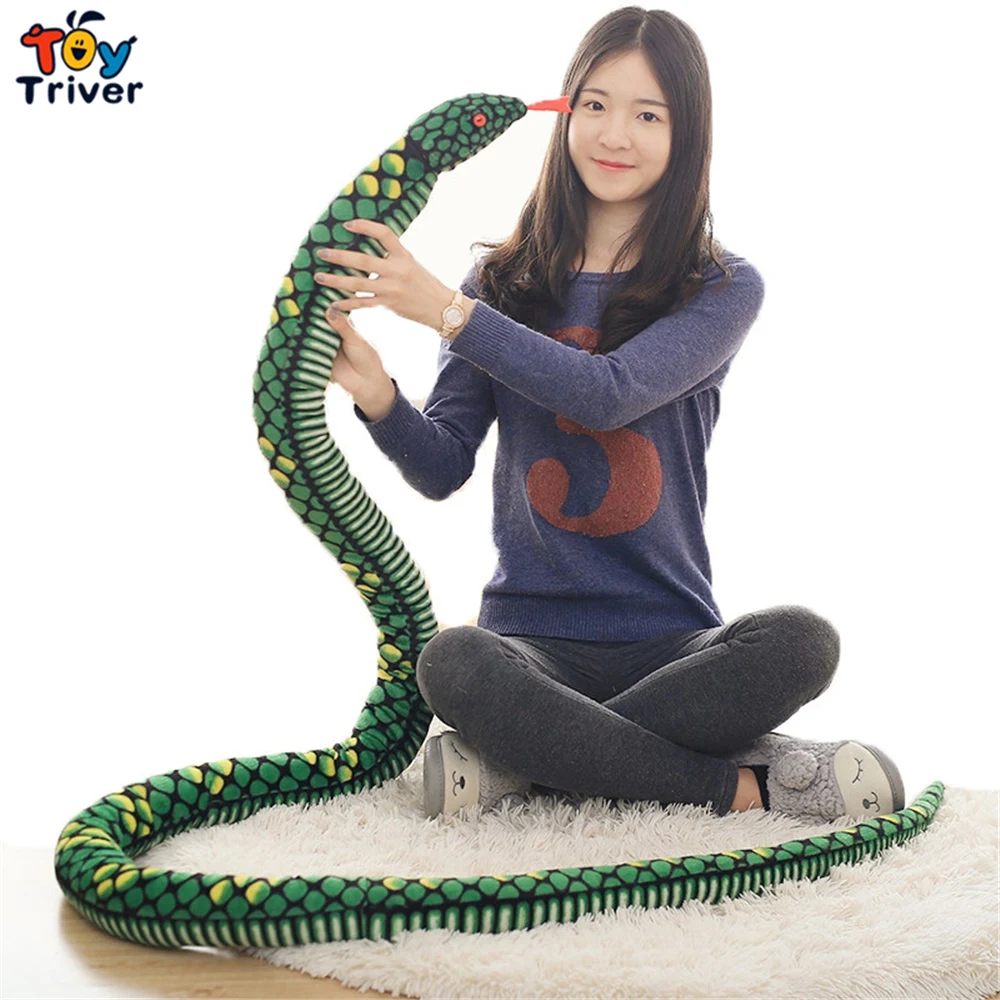 

Креативные плюшевые игрушки в виде гигантской змеи питона, трехмерные набивные игрушки, куклы для детей, мальчиков, взрослых, подарки с ужасами, украшение для домашней комнаты