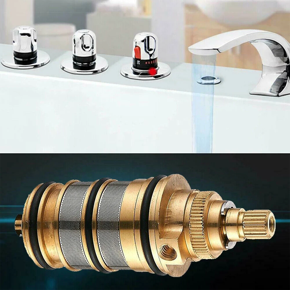 

Thermostatic Shower Valve Core Thermostatic Solar Water Heater Replacement Shower Faucet Accessories