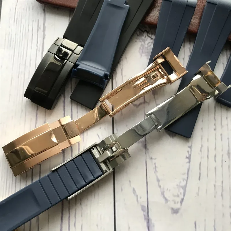 Ремешок силиконовый для наручных часов 20 мм резиновый Комбинированный браслет с