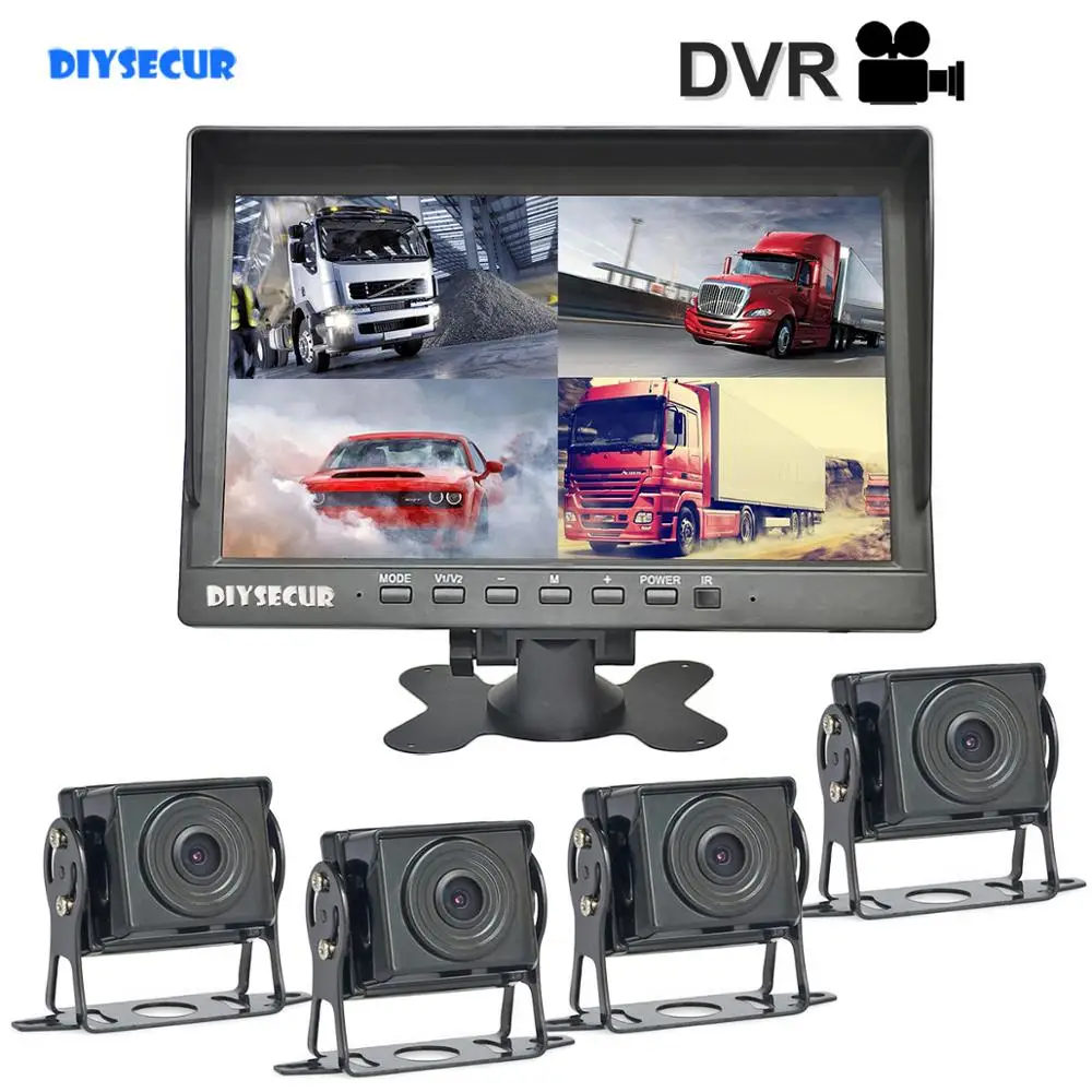 DIYSECUR AHD 10 1 &quot4 Сплит QUAD IPS HD резервный монитор 2000000 пикселей камера - Цена: 10 202,64 - 21 453,46 руб.