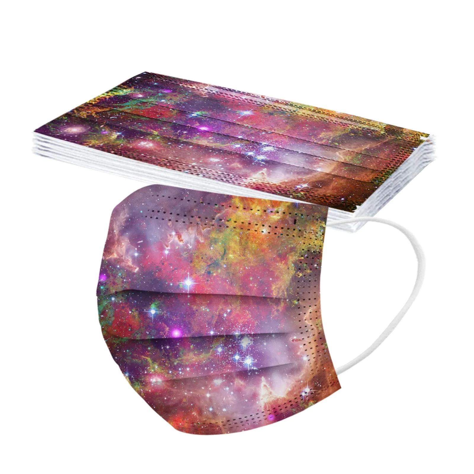 10/50 шт. одноразовые маски для взрослых с 3 слойным фильтром|Аксессуары костюмов