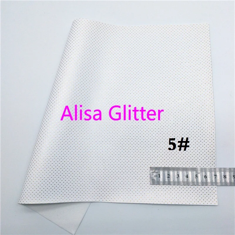 1PCS A4 SIZE 21X29cm Alisa Glitter White Fabric Mermaid Faux Leather Synthetic PU for Bow DIY K101F | Дом и сад