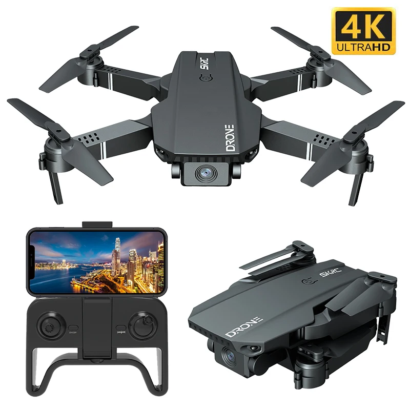 

S107 New Drone 4k Double Camera HD WIFI FPV Drone Air Pressure Fixed Height four-axis Aircraft RC Helicopter With Camera