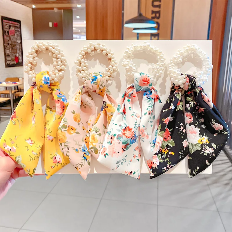 

Новинка 2021, модные жемчужные Завязки для волос, аксессуары для волос, головной убор, Женская ленточная повязка для волос, держатели для хвос...