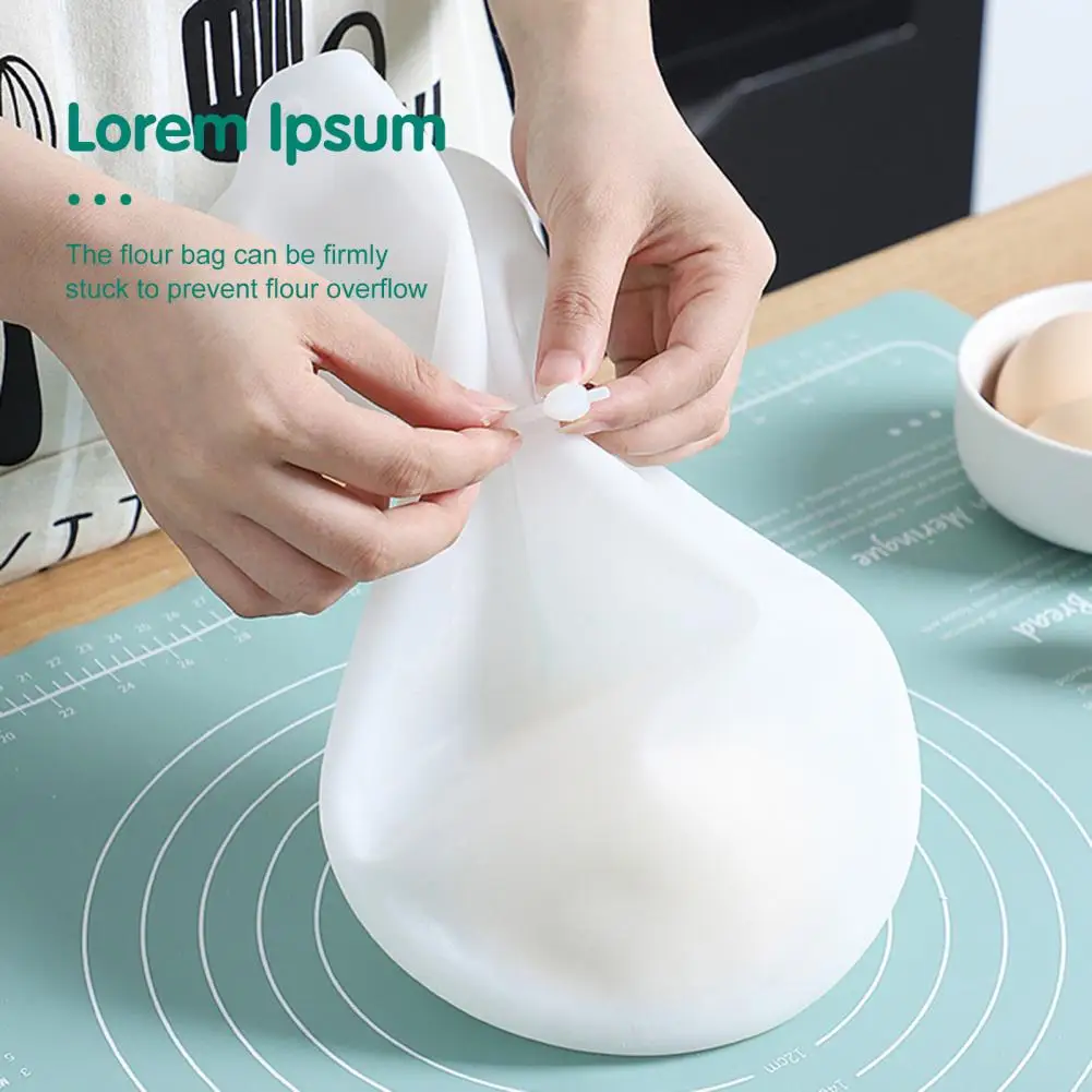 Портативный смеситель для муки силиконовый мешочек замешивания теста