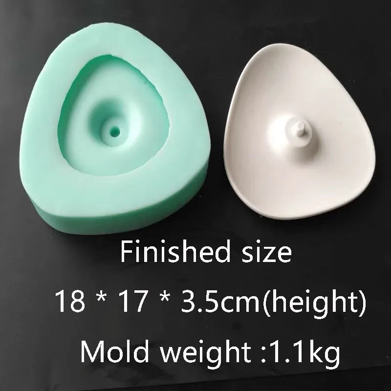 

Irregular Tray Concrete Silicone Mold Mosquito Incense Holder Tray Sandalwood Spice Tray Clay Cement Tray