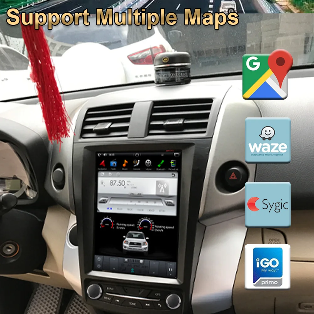 GPS-навигатор в стиле Tesla на Android 9 0 для TOYOTA RAV4 2006-2012 автомобильное радио стерео