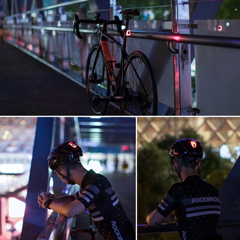 

ROCKBROS Mni Bike Light Waterproof USB Rechargeable Helmet Taillight Lantern for Bicycle LED Safety Night Riding Tail Light
