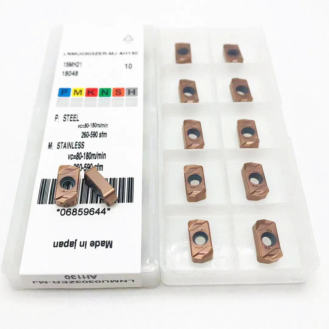 

EXNR03 turning high-speed insert LNMU0303ZER MJ AH130 carbide double-sided rapid feed EXNR03R cutting tool insert LNMU 0303