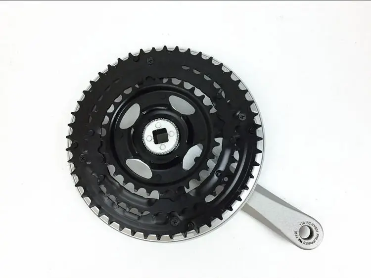 Коленчатый вал для горного велосипеда shimano FC-TY501 mtb 6/7/8S 24 скорости hollowtech 170 мм 42-34-24T