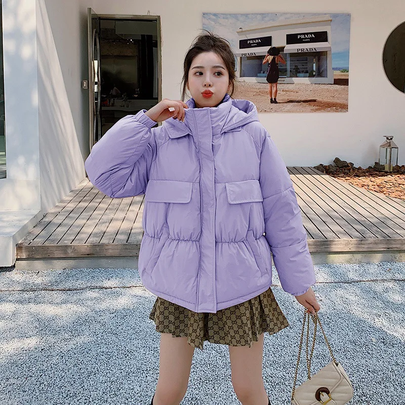 Fashion Hooded Thicken Warm Padded Coat 2021 New Winter Women Loose Parkas Jackets Female Lady Winter Outwear Outwear parkas