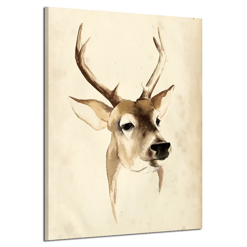 Олень животное Ручная роспись картина в скандинавском стиле декоративное