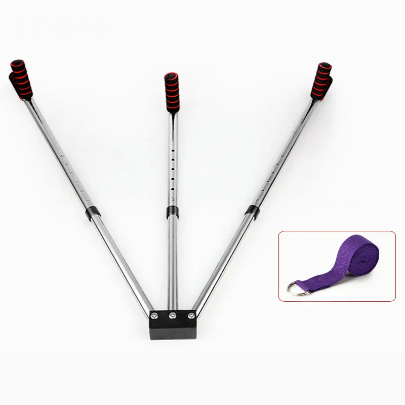 저렴한 3 바 스테인레스 스틸 다리 스트레칭 기계, 홈 체육관 운동 휴대용 유연성 훈련 도구