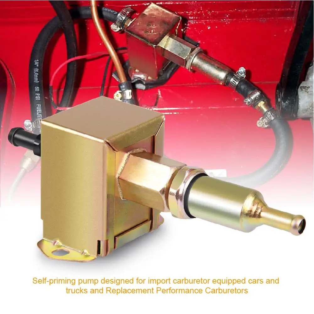 

New 4-7 PSI Auto Universal Electric Fuel Pump Inline Diesel Gas Low Pressure 12V