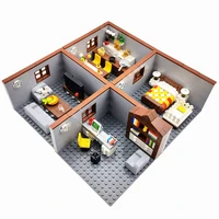 City House Building Blocks Toys for Children Boy Girl DIY Gifts MOC Bricks Bedroom Living Room Furniture Model Juguetes Bloques
