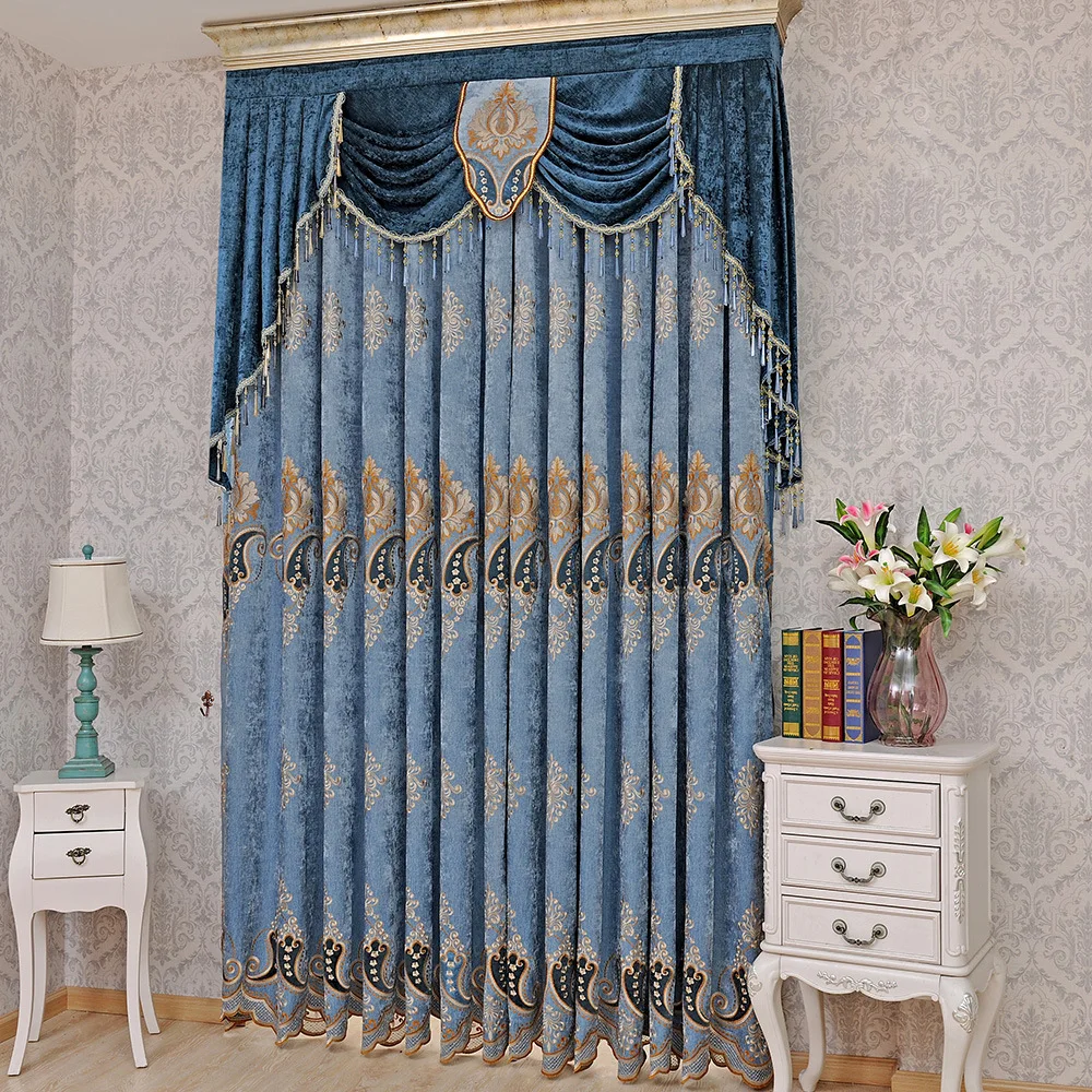 Европейская шенилля занавески для спальни гостиной окна балетная ткань | Дом и