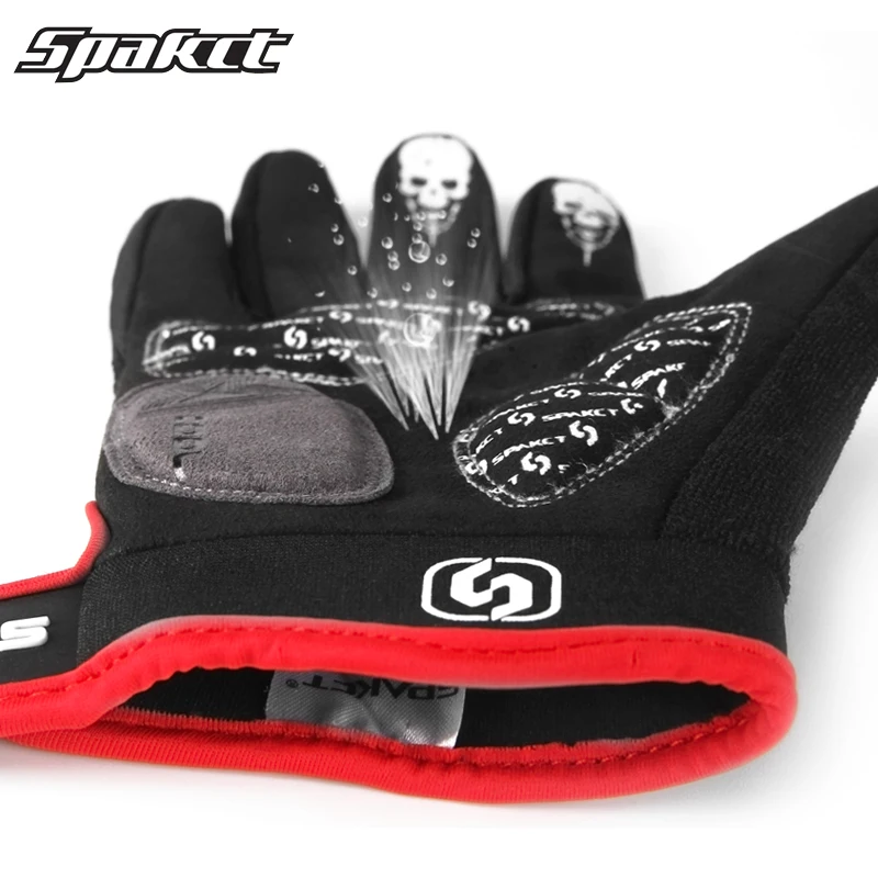 Spakct Sports Long Finger Cycling Gloves For Men Women Guantes Ciclismo Gel Riding MTB Bicycle Bike | Спорт и развлечения