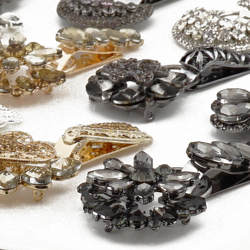 1 шт. набор шнеков из сплава с пряжкой утиного клюва швейные пуговицы со стразами