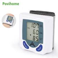 1 set lcd display wrist blood pressure monitor thb test manometer tensometer portable heart rate pulse meter medical devices