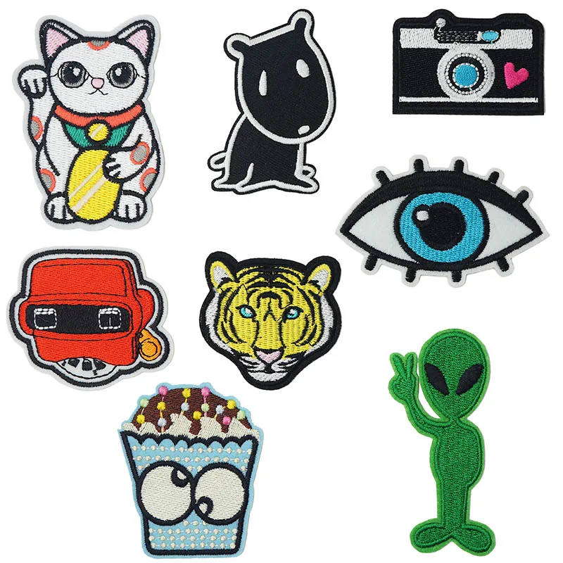 Кот приносящий удачу наносимые с помощью утюга наклейки платья пальто рукоделие