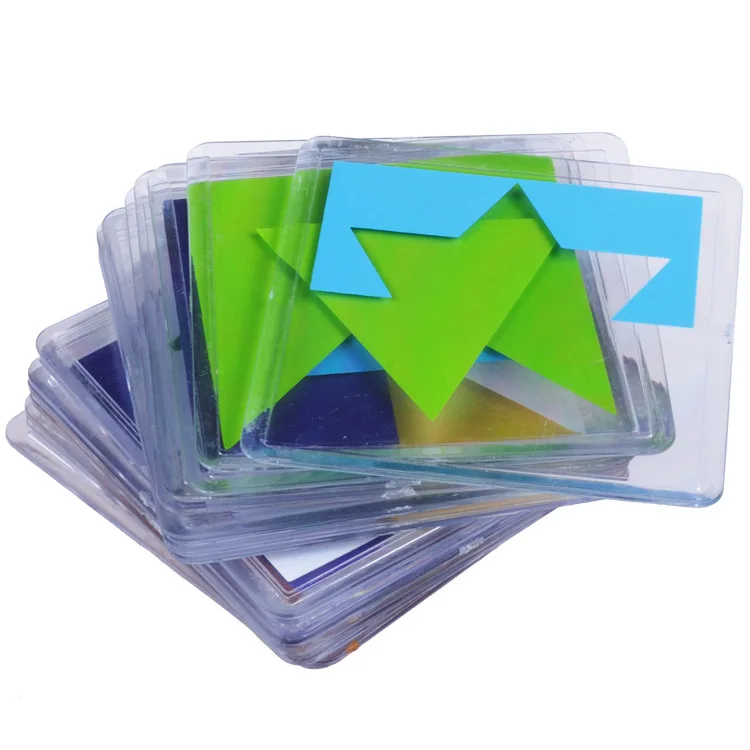 100 Challenge Color Code Puzzle Games Tangram Jigsaw Board Puzzle Toy Children Kids Develop Logic Spatial Reasoning Skills Toy