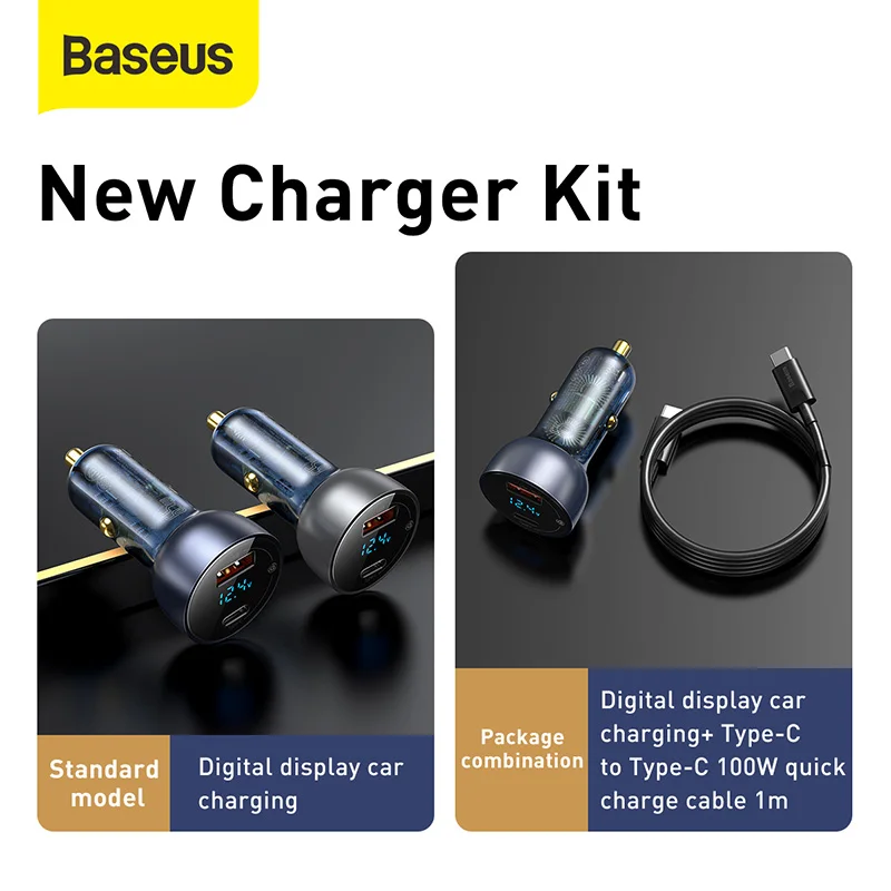 baseus 65w car charger cigarette lighter support laptop qc4 0 pd 3 0 fast charging for iphone 12 11 pro max ipad samsung macbook free global shipping