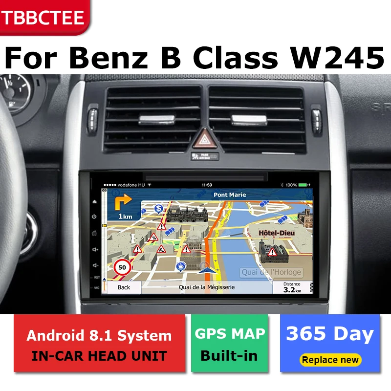 2Din для Mercedes Benz B Class W245 2005-2011 Автомобильный Android Радио мультимедийный плеер gps