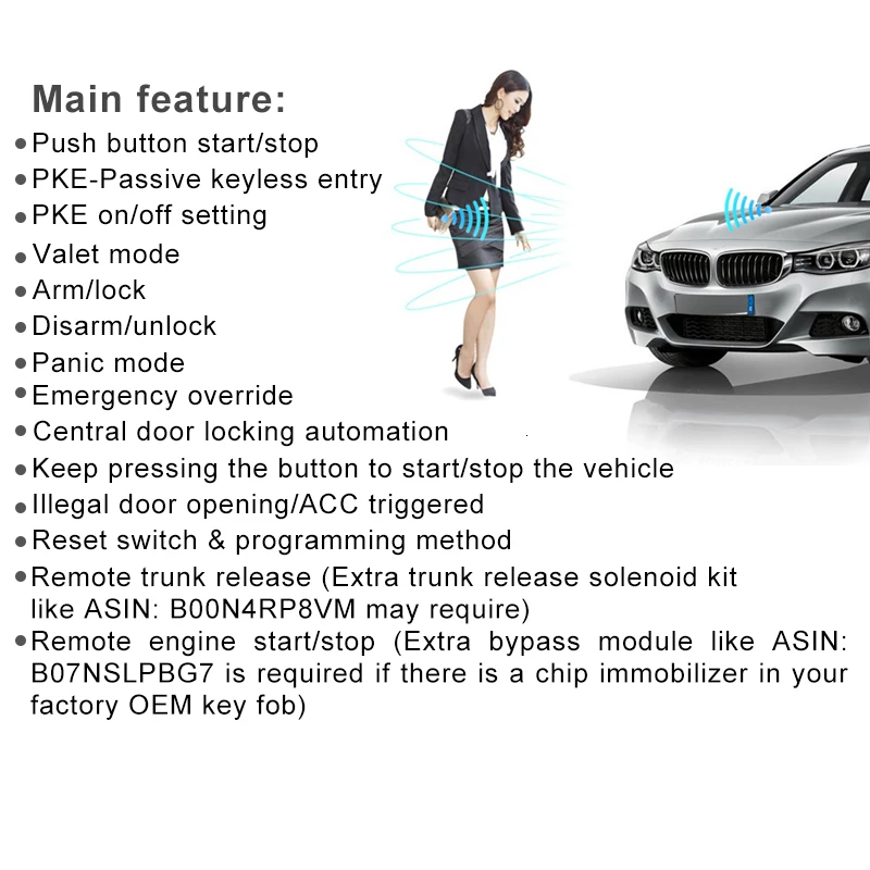 Универсальная 1-Way Автомобильная сигнализация дистанционный центральный дверной