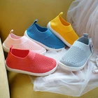 Детские сетчатые туфли карамельных цветов, дышащие сандалии с мягкой подошвой для детей дошкольного возраста, домашняя обувь в японском стиле для мальчиков и девочек