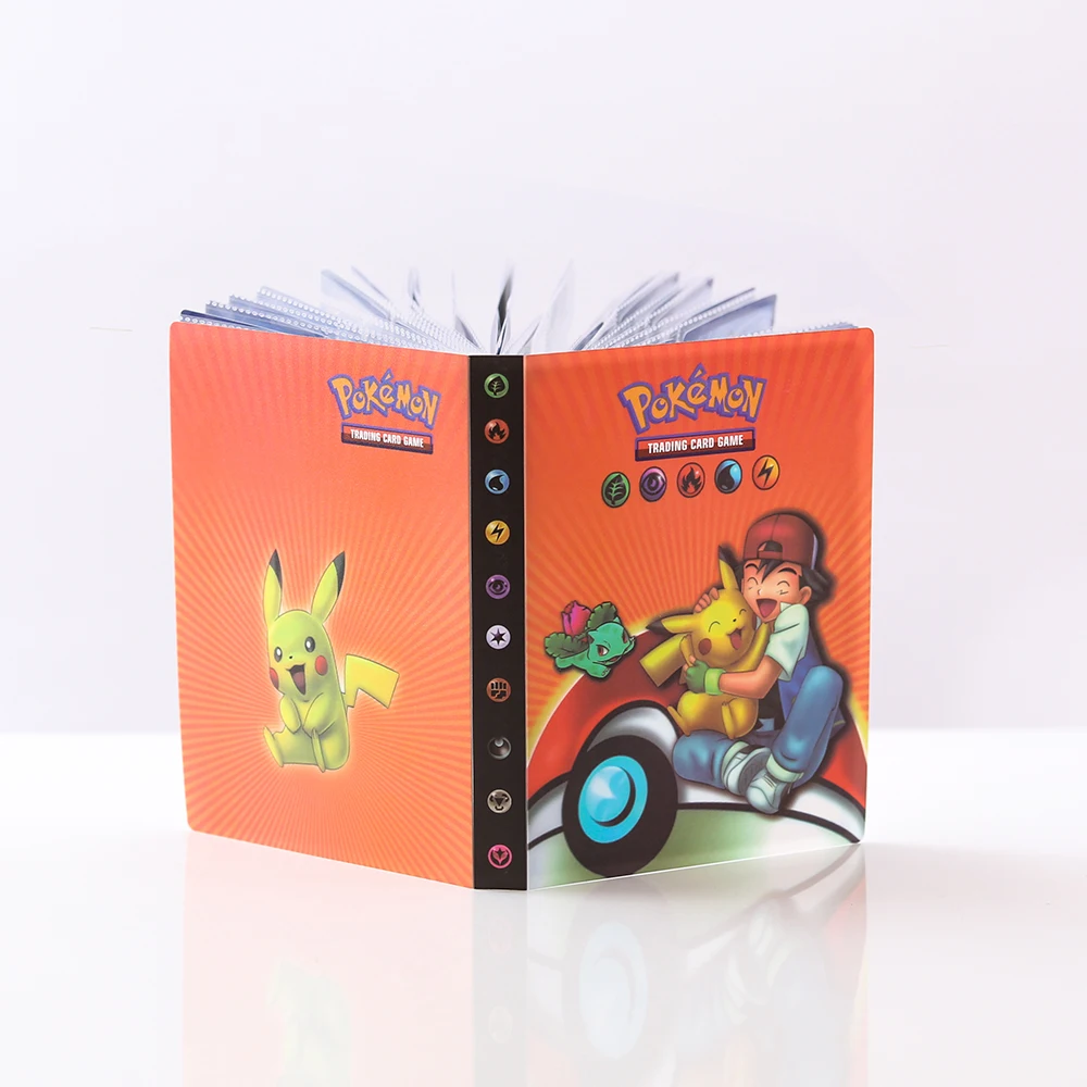 

4 карманный альбом для карт Pokemon 240 игра печень Покемон VMAX V карта загруженный список книга Коллекция Защита держатель игрушки