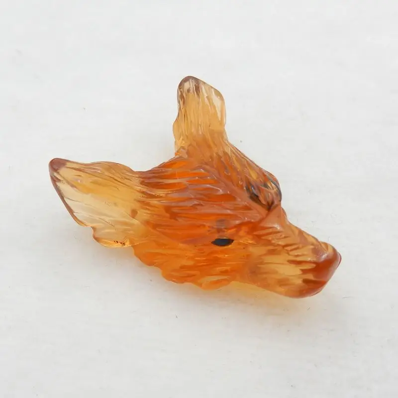 Распродажа 1 шт. натуральный камень желтый кварц ручная работа животное Модный