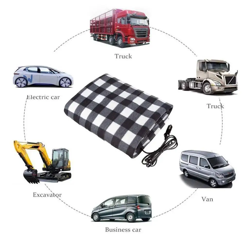 Новое энергосберегающее теплое одеяло с решеткой для автомобиля осеннее и