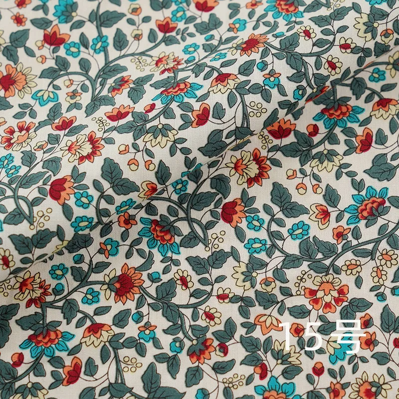100% Cotton Floral Strawberry Printed Fabric by the Meter for DIY Sewing Projects - Breathable Flowers Brocade Skirt Dress Plant image 5
