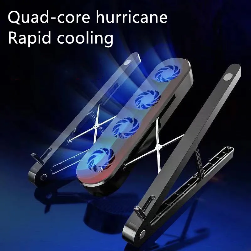 

Laptop stand bracket increase convenient radiator shelf fold up and down raise the foot support base