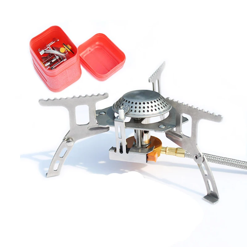 Небольшая газовая плита для кемпинга портативная складная отдыха на открытом