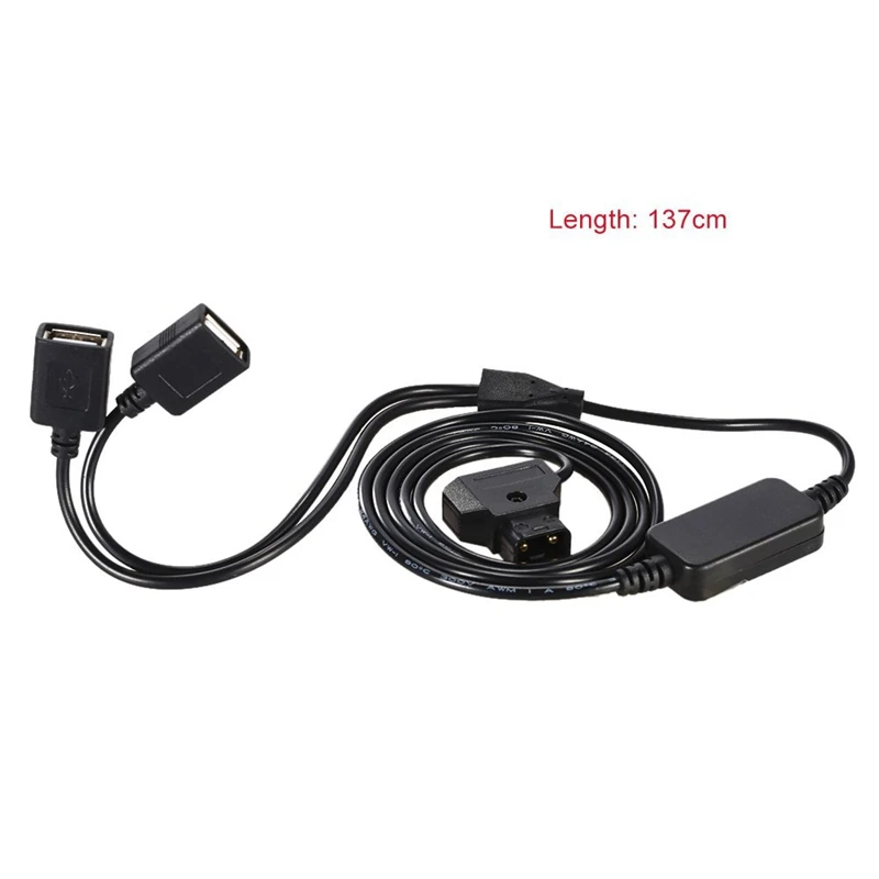 2-контактный разъем D-Tap с двумя usb-разъемами питания для Iphone Ipad Samsung Sony длина 137 см |